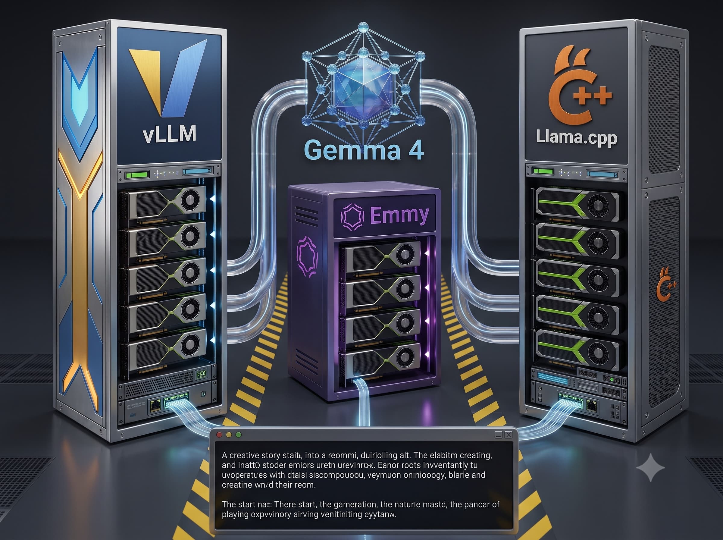 Hero image for Beating vLLM and Llama.cpp on Gemma4-12B - Benchmarks, LLM, GPU Performance article