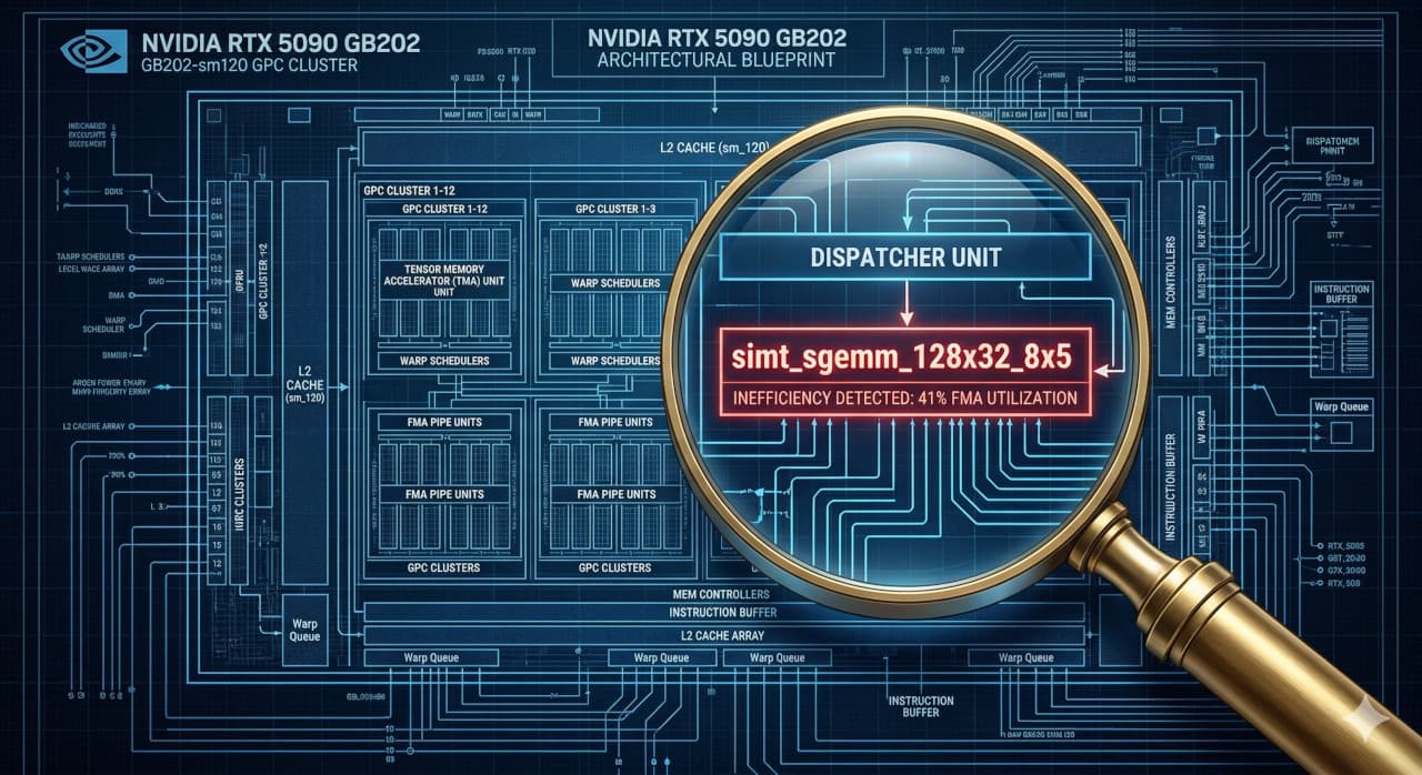 Hero image for Surfacing a 60% performance bug in cuBLAS - Tutorials, GPU, CUDA, Performance, AI article