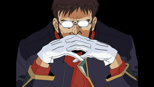 Get in the fucking robot, Shinji! Gendō Ikari. Neon Genesis Evangelion (1995).
