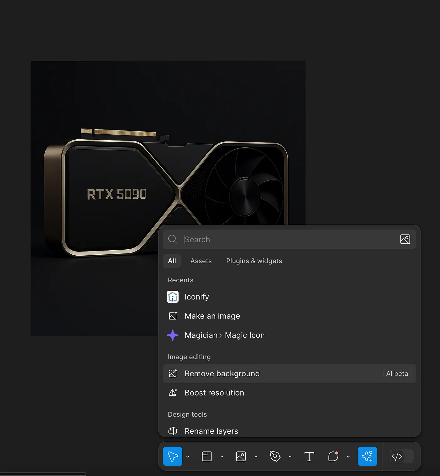 Back in the good old days, I'd go into Photoshop, fiddle with contrast, selection feathering, and channels to get the perfect mask and remove a background. Now Figma just does it for you. You kids don't even realize how crazy this is.
